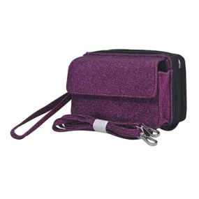 Purple Glitter NGIL Canvas All in One Wallet