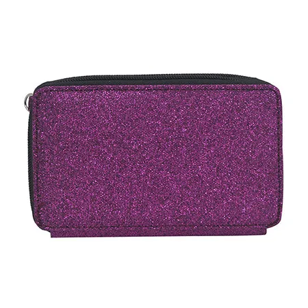 Purple Glitter NGIL Canvas All in One Wallet