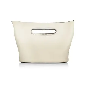 Rag & Bone Belize Antique White Leather Clutch Bag