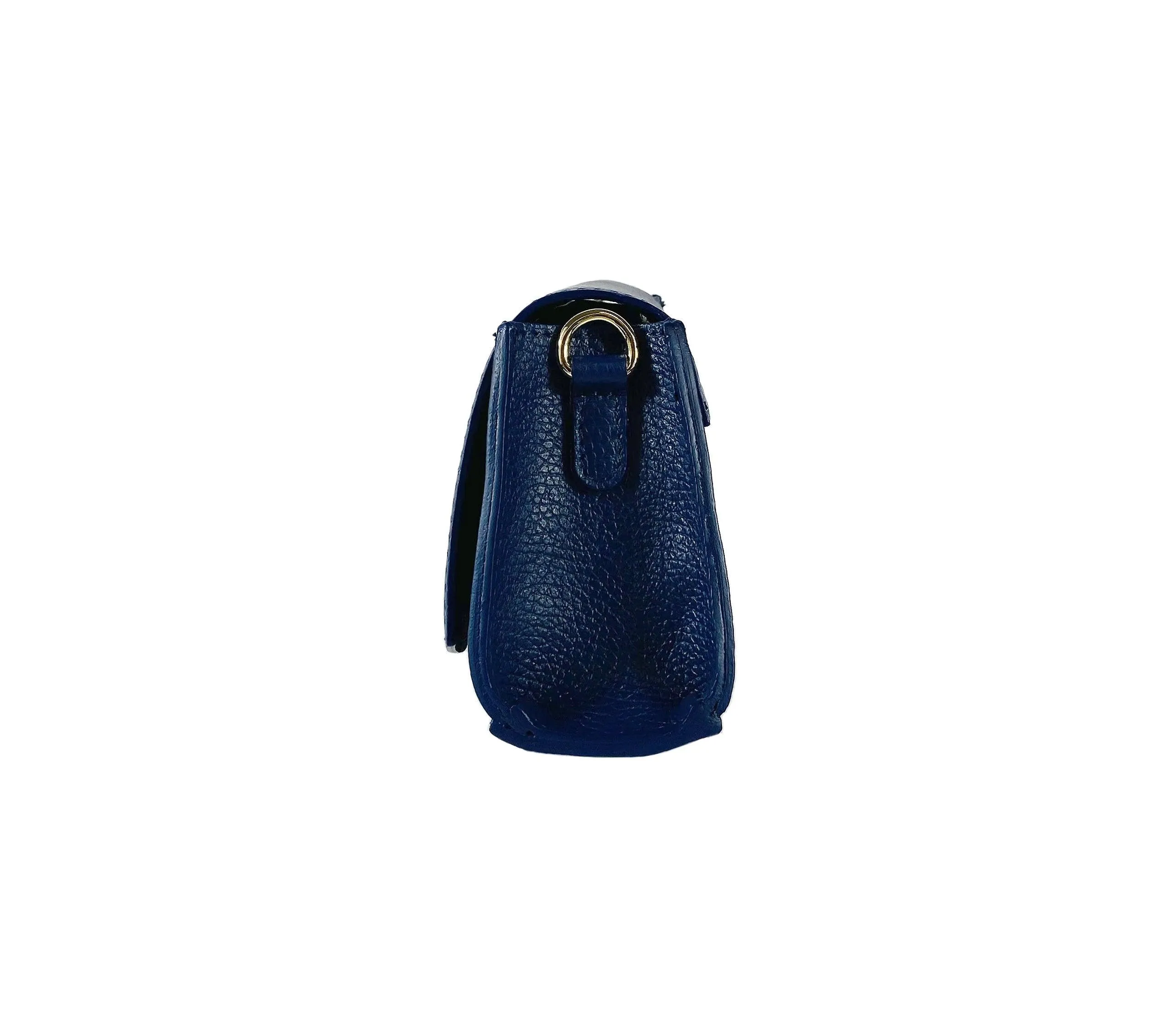 RB1009D | Woman Shoulder Bag in Genuine Leather | 20 x 15 x 9 cm