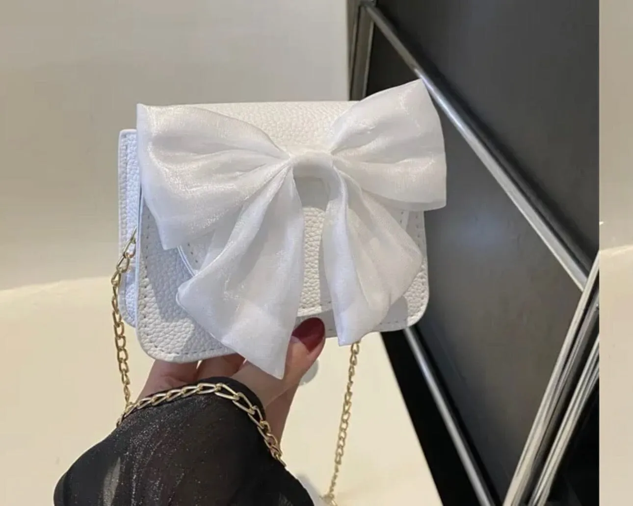 Satin Bow Purse