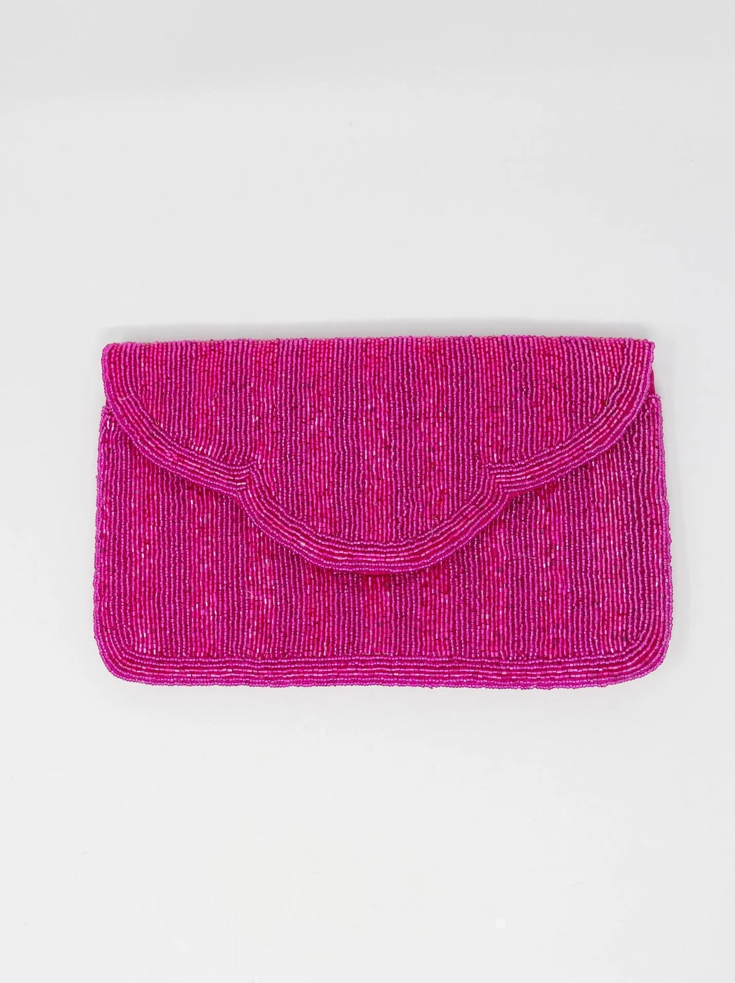 Scallop Beaded Clutch