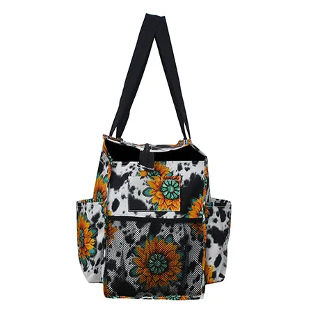 Sunflower Farm NGIL Zippered Caddy Large Organizer Tote Bag