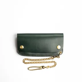 The Black Acre Phantom Wallet Green Bridle