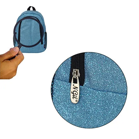 Turquoise Glitter Medium Size NGIL Backpacks For Dance and Cheer Competition