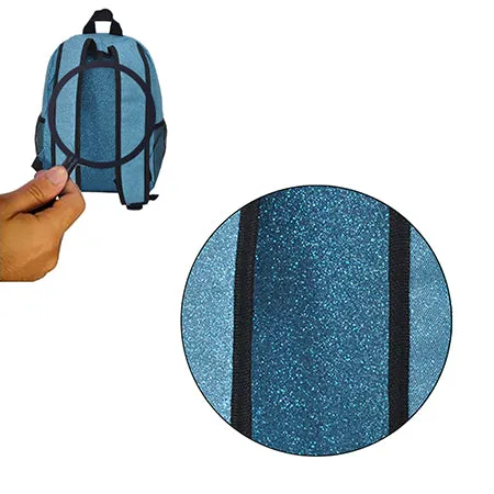 Turquoise Glitter Medium Size NGIL Backpacks For Dance and Cheer Competition