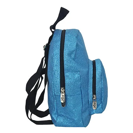 Turquoise Glitter NGIL Mini Backpack