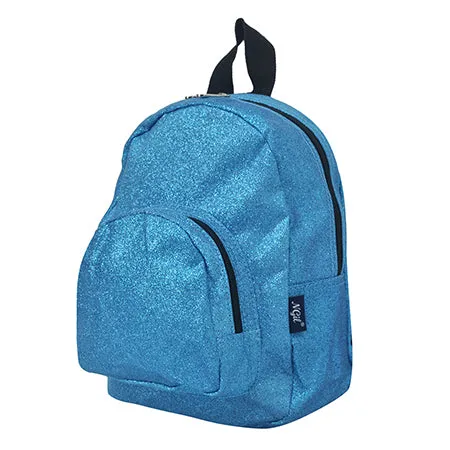 Turquoise Glitter NGIL Mini Backpack