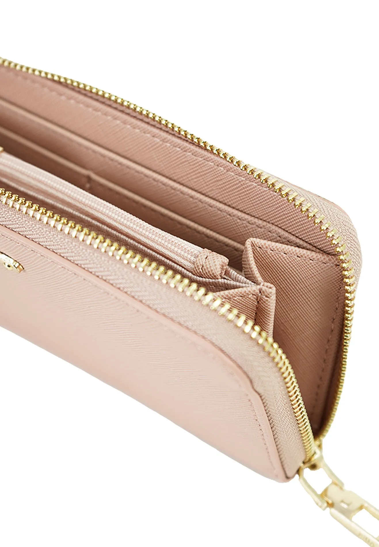 VOIR Blush Zip-Around Long Wallet