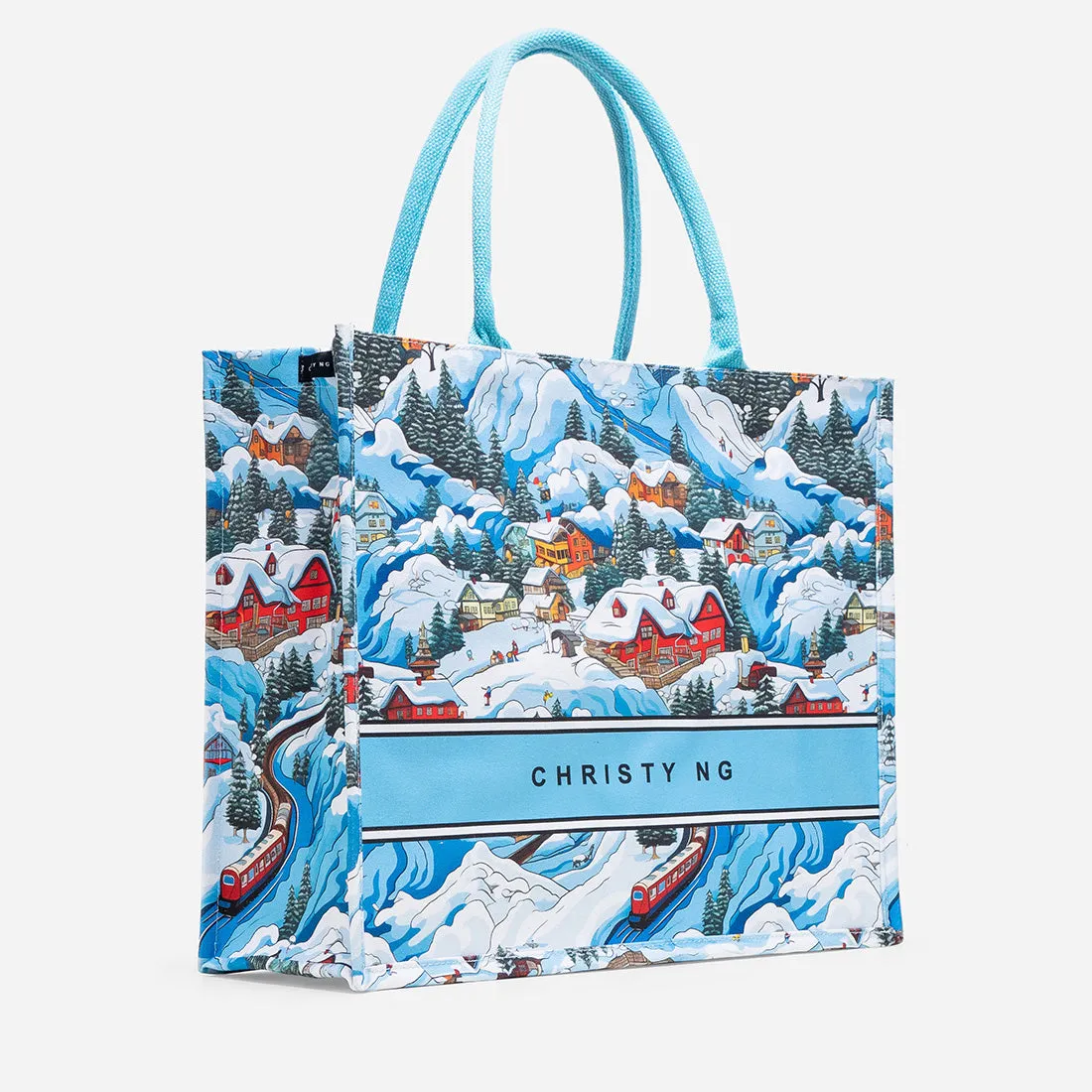 Winter Wonderland Large Canvas Tote