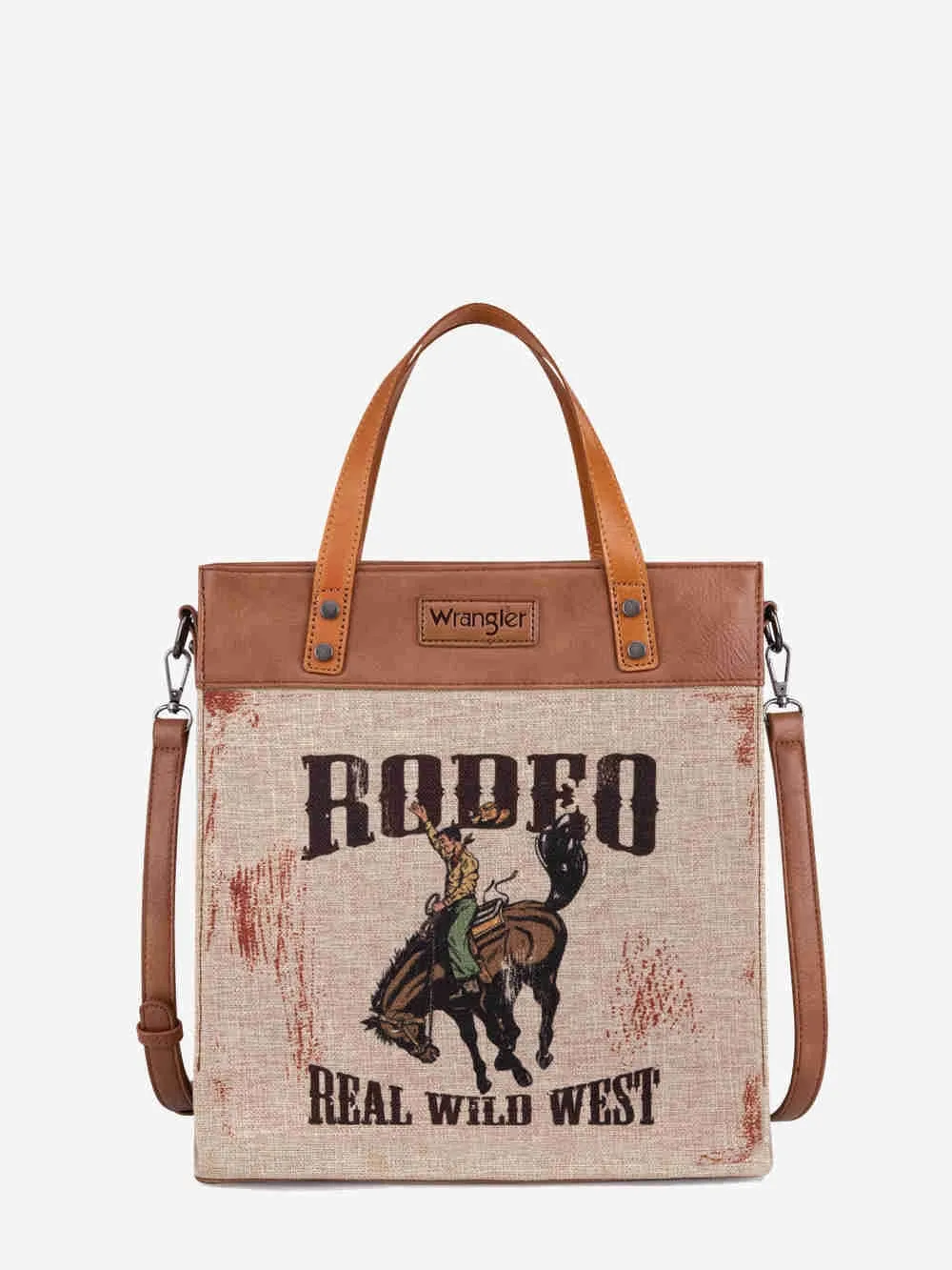 Wrangler Handbag Art Print Canvas Tote